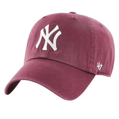 '47 Brand LA Dodgers Clean Up Cap in Bourgogne, Cotton