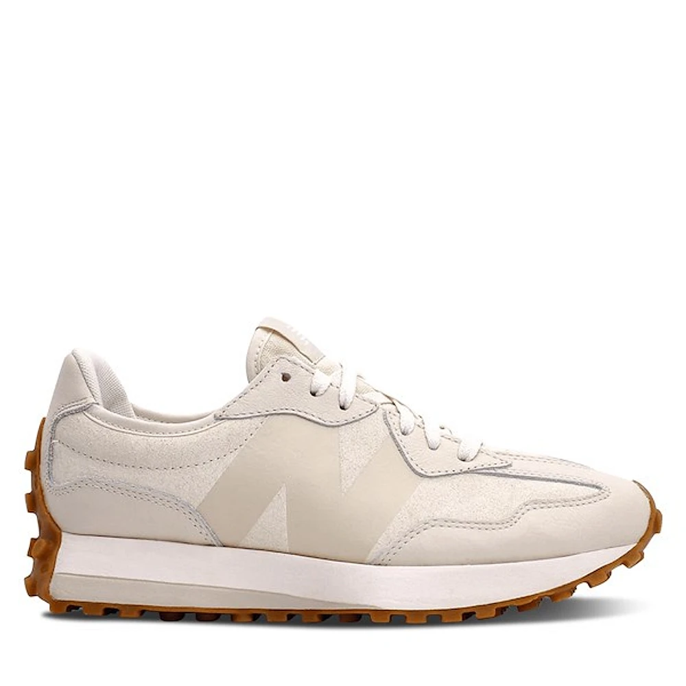 New Balance Women's 327 Sneakers Linen II Naturel, Suede