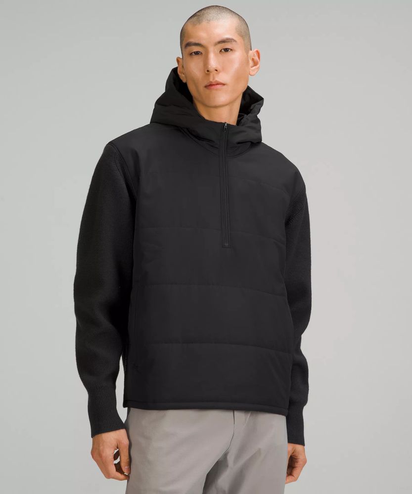 Water-Repellent Half-Zip Hooded Sweater | Men's Hoodies & Sweatshirts