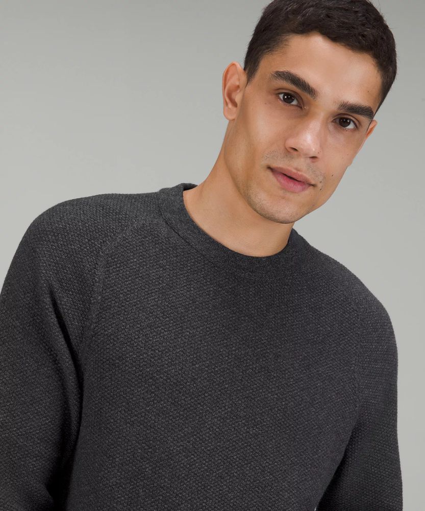 Textured Knit Crewneck Sweater | Men's Hoodies & Sweatshirts
