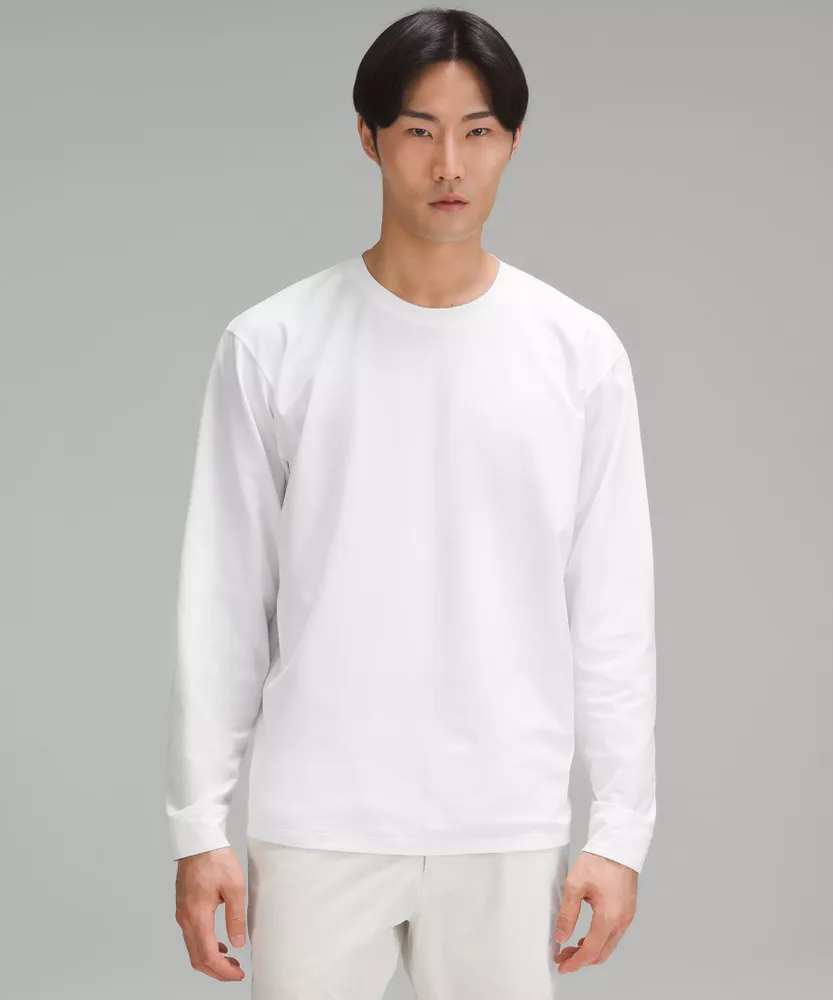 Pique Oversized-Fit Long-Sleeve Shirt | Men's Long Sleeve Shirts