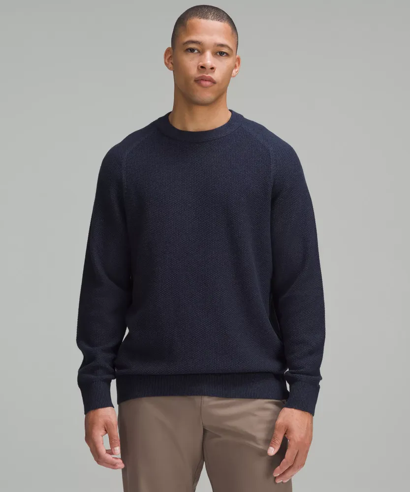 Textured Knit Crewneck Sweater | Men's Hoodies & Sweatshirts