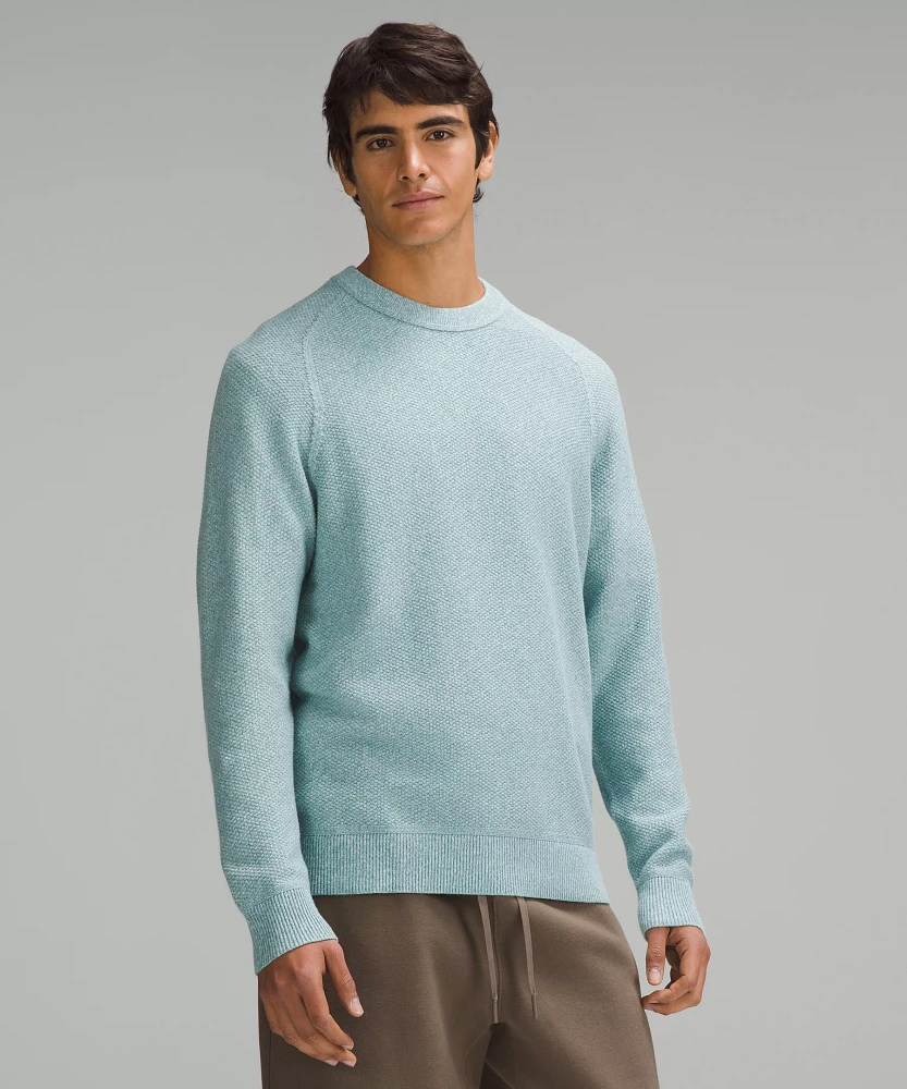 Textured Knit Crewneck Sweater | Men's Hoodies & Sweatshirts