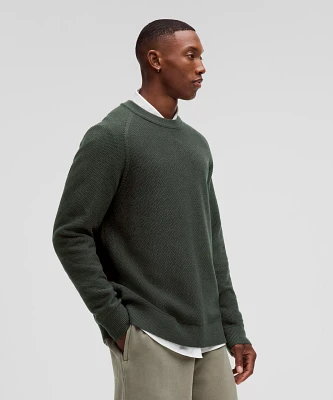 Textured Knit Crewneck Sweater | Men's Sweaters