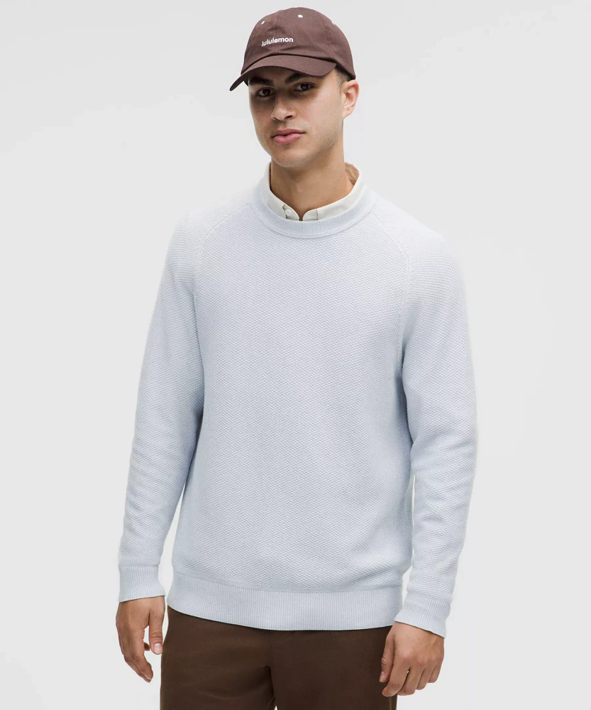 Textured Knit Crewneck Sweater | Men's Sweaters