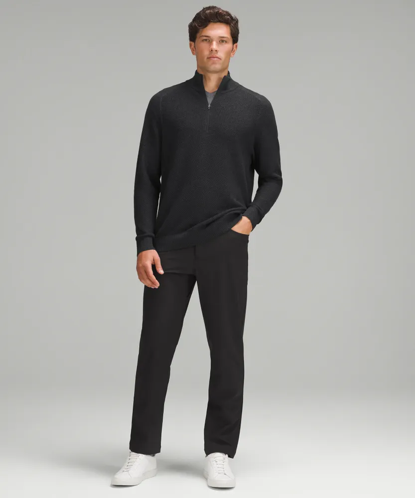 Textured Knit Half-Zip Sweater | Men's Hoodies & Sweatshirts