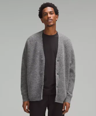 Alpaca Wool-Blend Cardigan Sweater | Men's Sweaters