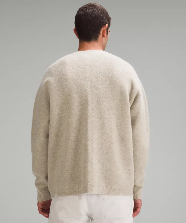 Fisherman Jacquard Crew Neck Sweater in Granite