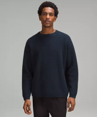 Alpaca Wool-Blend Crewneck Sweater | Men's Sweaters