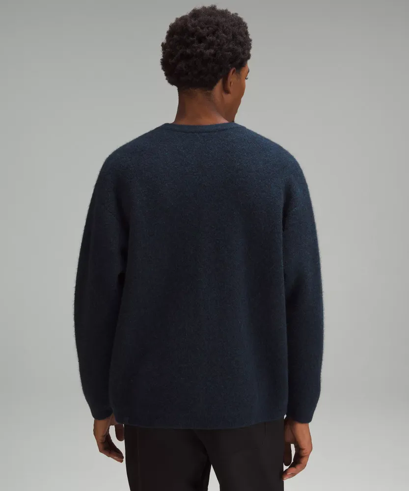 Alpaca Wool-Blend Crewneck Sweater | Men's Sweaters