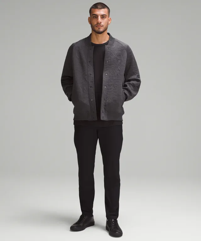 Jacquard Bomber Jacket - Jaxen Grey - Men's Clothing in Minneapolis