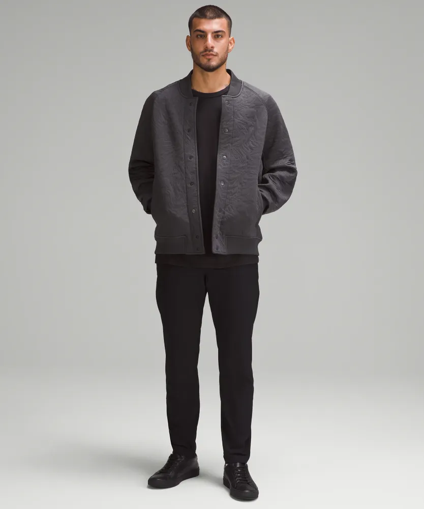 Away from Home Knit Jacquard Bomber Jacket