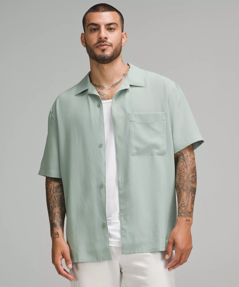 Lightweight Camp Collar Button-Up Shirt | Men's Short Sleeve Shirts & Tee's