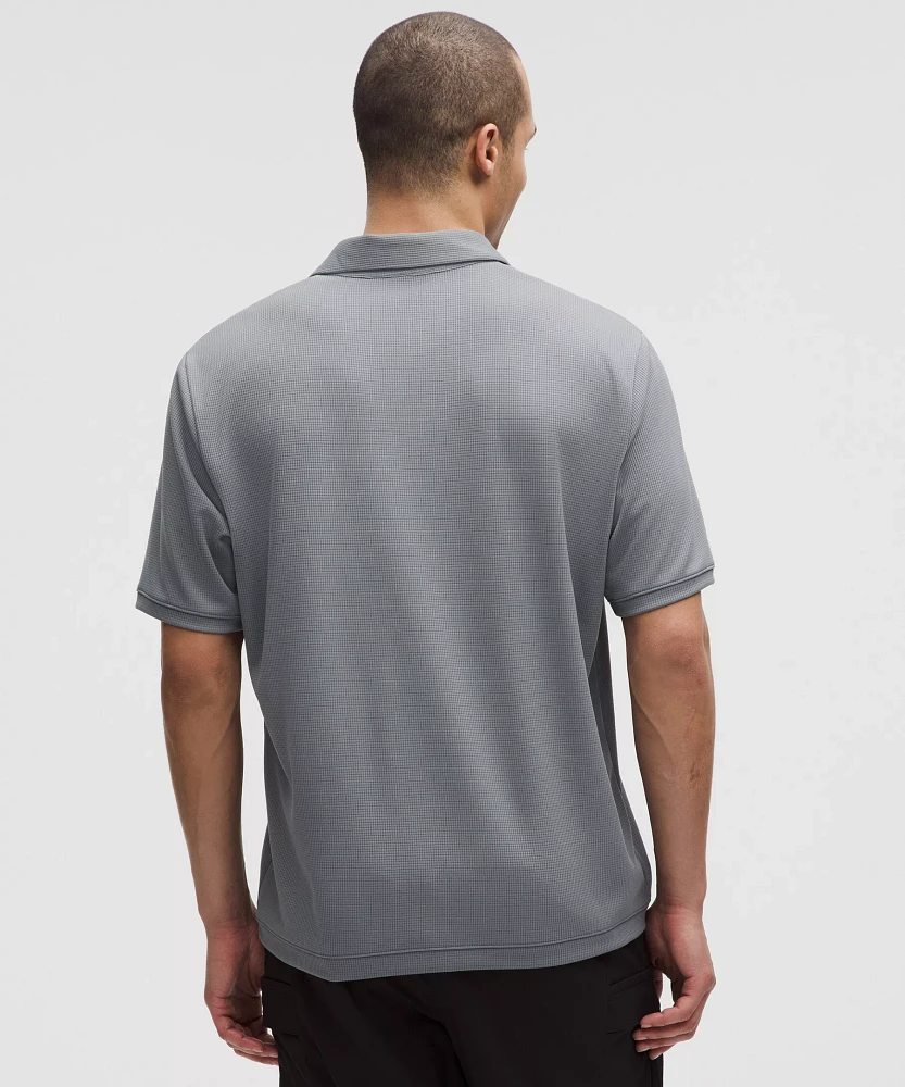 Textured Mesh Short-Sleeve Polo Shirt | Men's Short Sleeve Shirts & Tee's