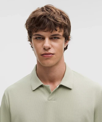 Textured Mesh Short-Sleeve Polo Shirt | Men's Shirts