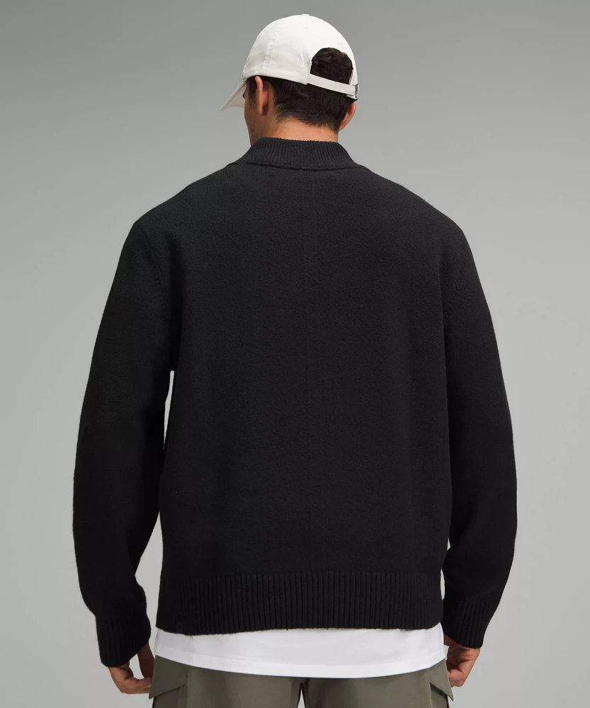 Relaxed-Fit Half-Zip Knit Sweater | Men's Sweaters