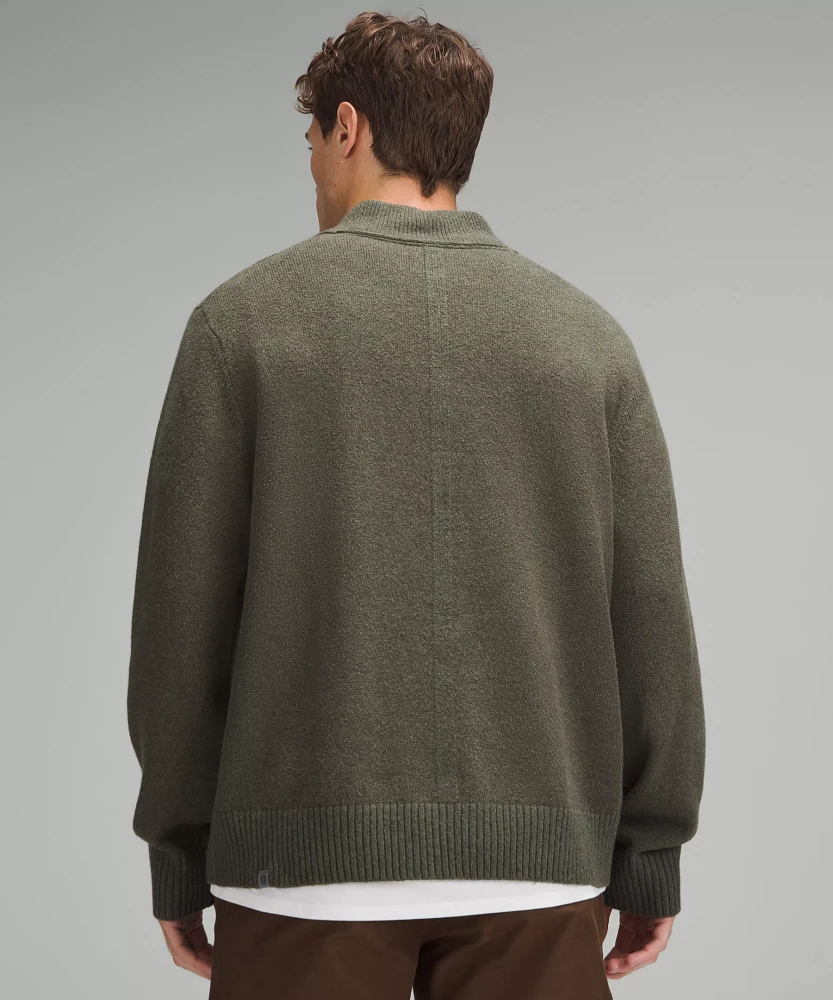 Relaxed-Fit Half-Zip Knit Sweater | Men's Sweaters