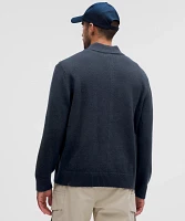 Relaxed-Fit Half-Zip Knit Sweater | Men's Sweaters