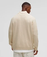 Relaxed-Fit Half-Zip Knit Sweater | Men's Sweaters