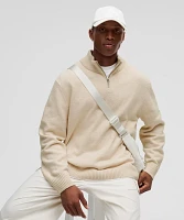 Relaxed-Fit Half-Zip Knit Sweater | Men's Sweaters