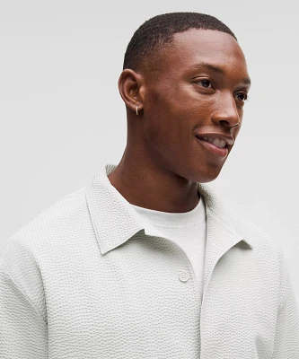 Textured Camp Collar Short-Sleeve Shirt | Men's Button Down & Dress Shirts
