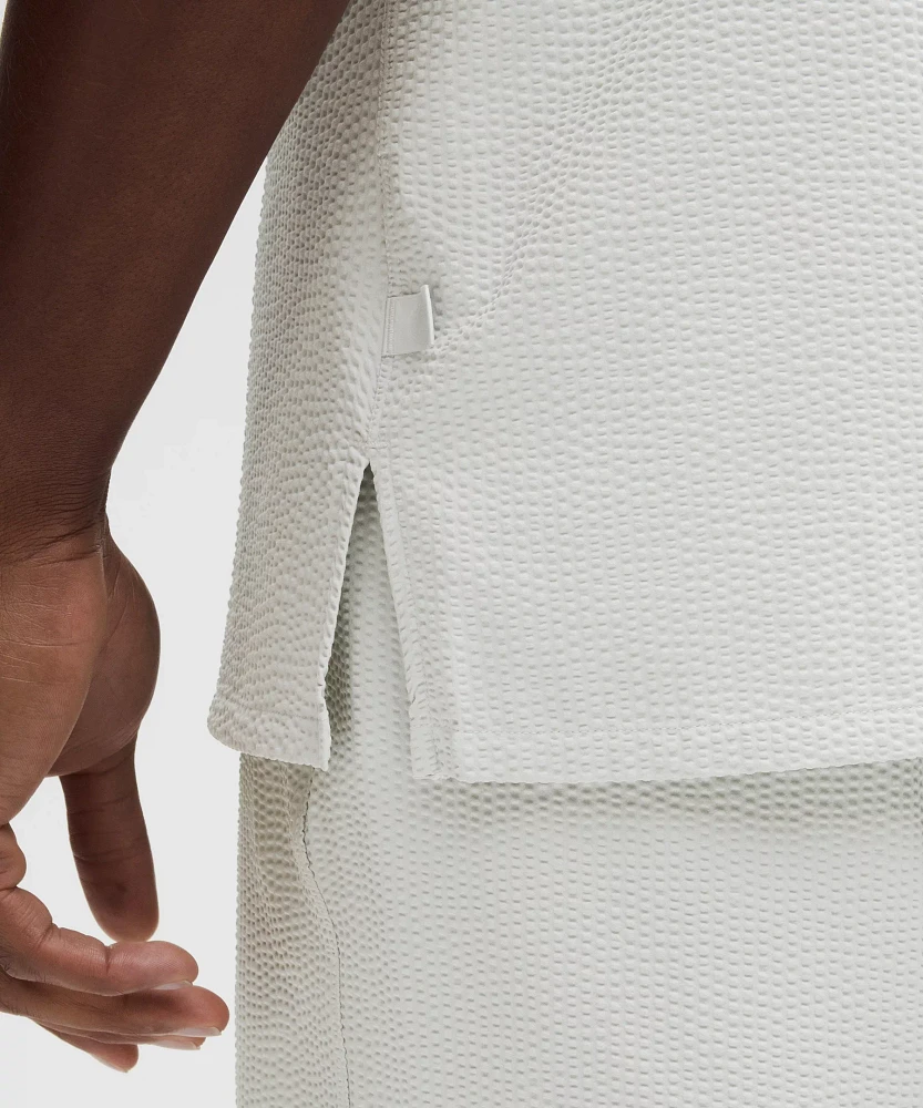 Textured Camp Collar Short-Sleeve Shirt | Men's Button Down & Dress Shirts