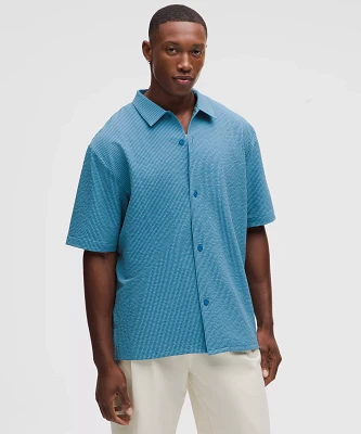 Textured Camp Collar Short-Sleeve Shirt | Men's Button Down & Dress Shirts