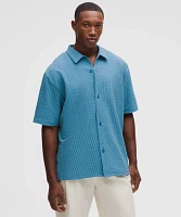 Textured Camp Collar Short-Sleeve Shirt | Men's Button Down & Dress Shirts