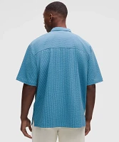 Textured Camp Collar Short-Sleeve Shirt | Men's Button Down & Dress Shirts