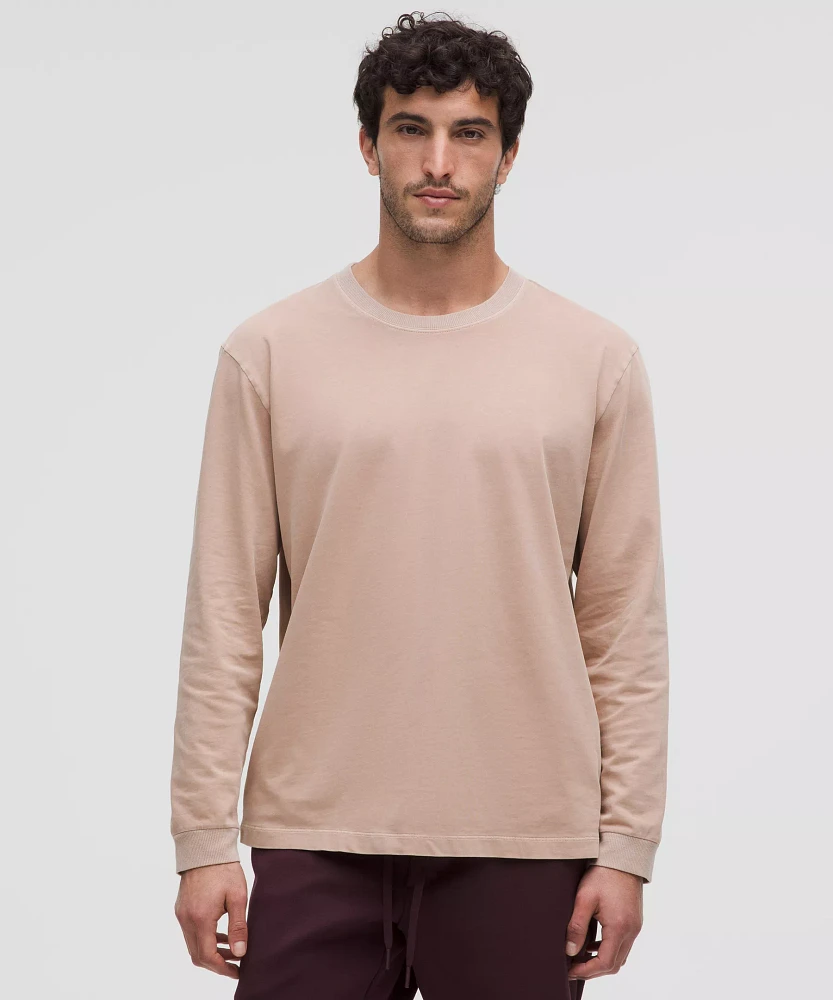 Heavyweight Cotton Jersey Long-Sleeve Shirt *Wash | Men's Long Sleeve Shirts