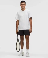 UV-Protective Striped Mesh Tennis T-Shirt | Men's Short Sleeve Shirts & Tee's