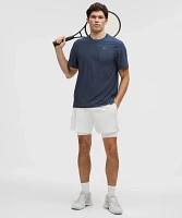 UV-Protective Striped Mesh Tennis T-Shirt | Men's Short Sleeve Shirts & Tee's