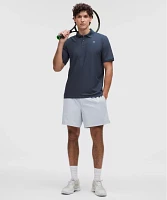 UV-Protective Striped Mesh Tennis Polo Shirt | Men's Shirts