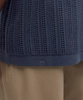 Cotton-Blend Open-Knit Button Up | Men's Down & Dress Shirts