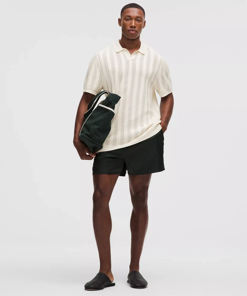 Cotton-Blend Short-Sleeve Polo | Men's Shirts