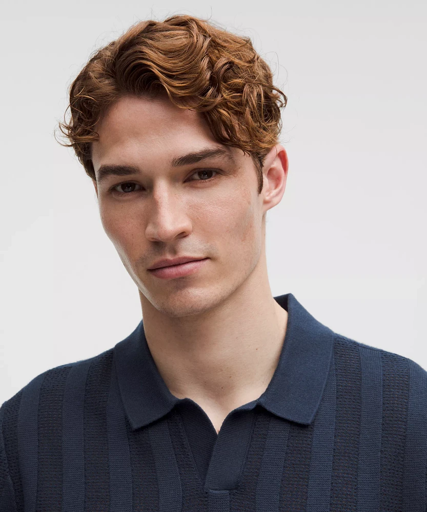 Cotton-Blend Short-Sleeve Polo | Men's Shirts