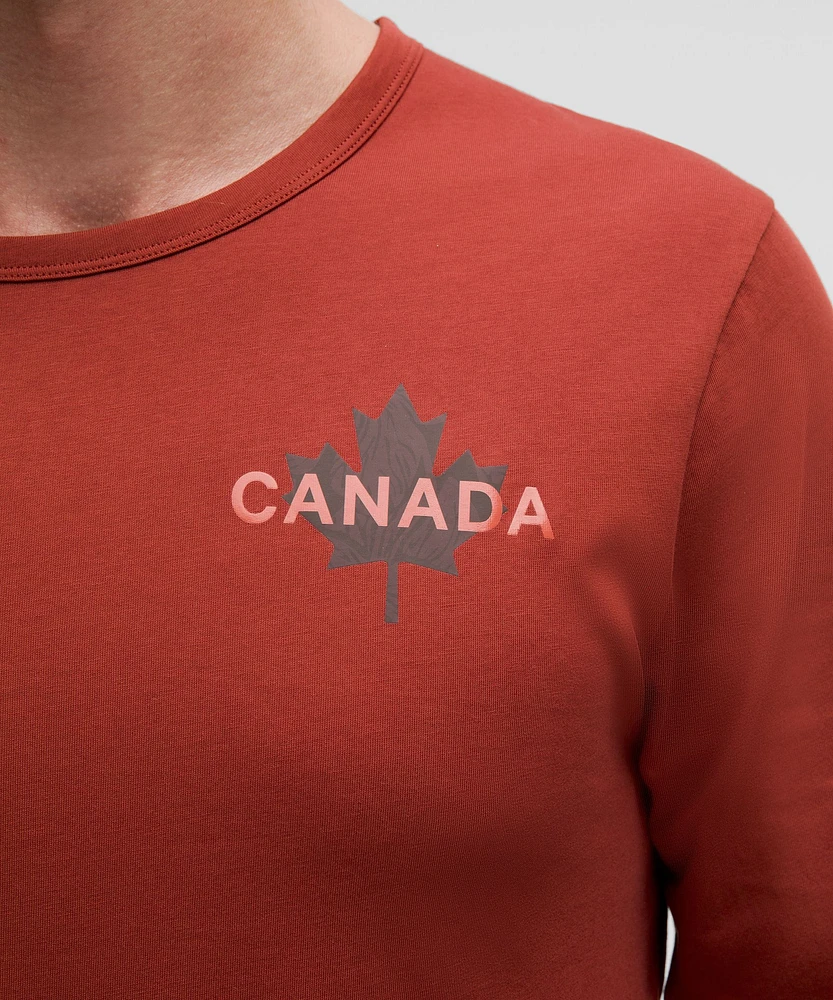 Team Canada Cotton Jersey Graphic Long-Sleeve Shirt *CPC Logo | Men's Long Sleeve Shirts