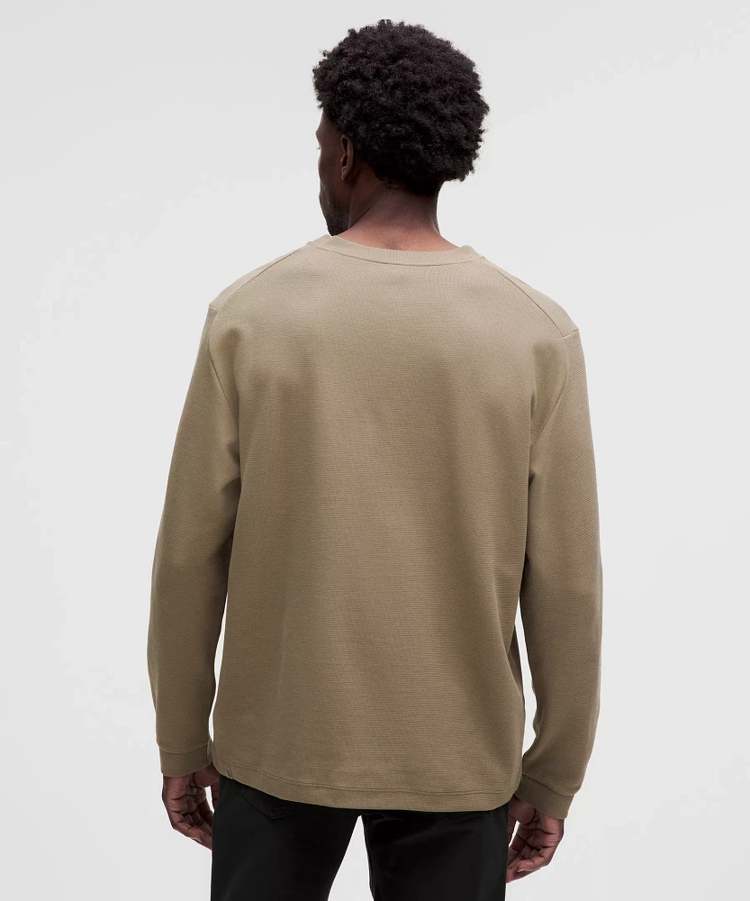 Heavyweight Cotton Textured Henley | Men's Long Sleeve Shirts