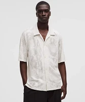 Men's Jacquard-Mesh Short-Sleeve Shirt *SLNSH Collection | Button Down & Dress Shirts