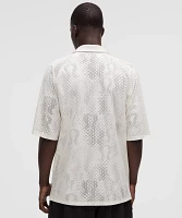 Men's Jacquard-Mesh Short-Sleeve Shirt *SLNSH Collection | Button Down & Dress Shirts