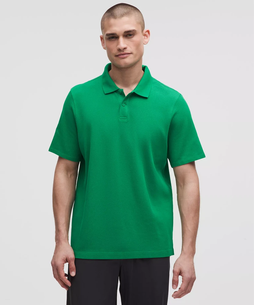 Cotton Pique Short-Sleeve Polo Shirt | Men's Shirts