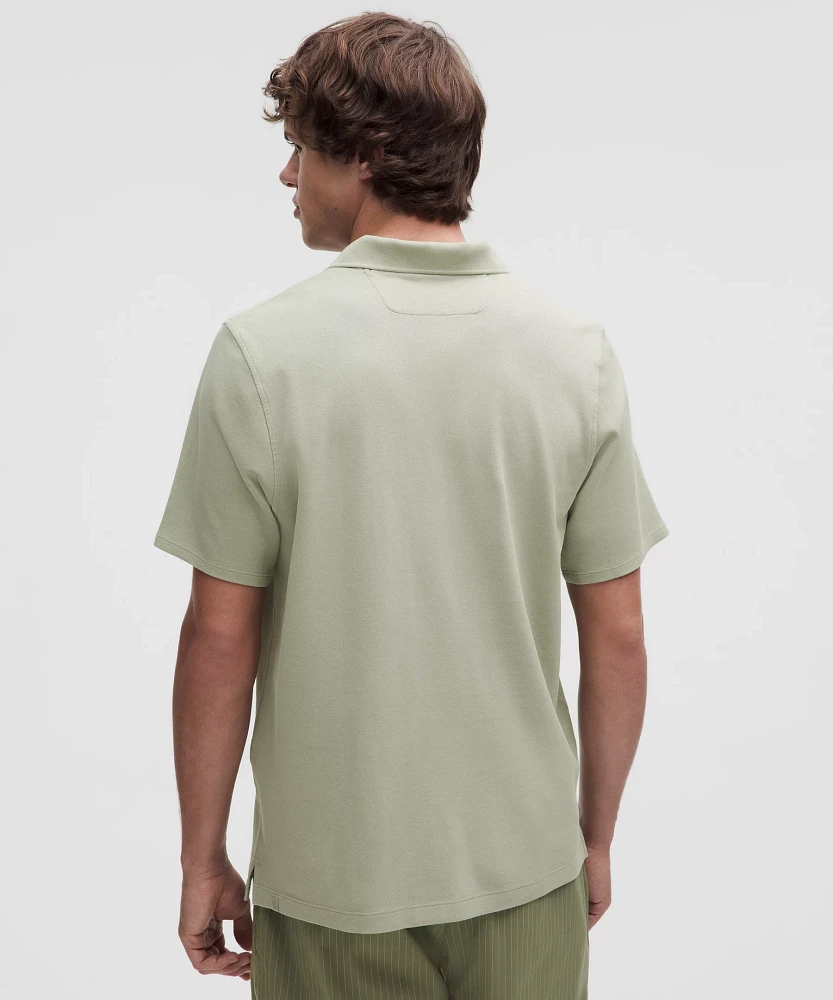 Cotton Pique Short-Sleeve Polo Shirt | Men's Shirts