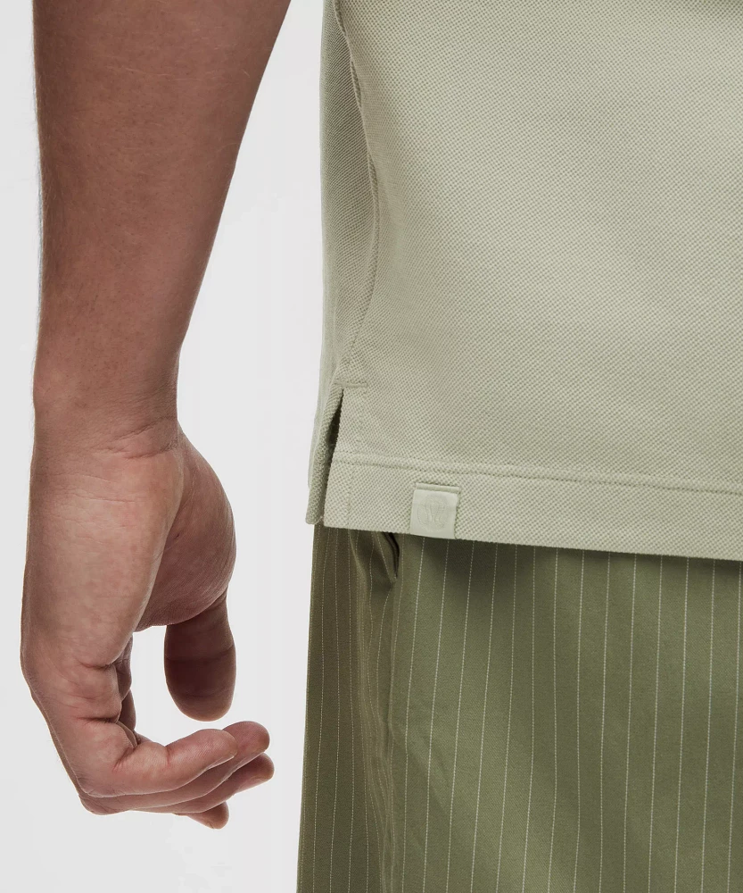 Cotton Pique Short-Sleeve Polo Shirt | Men's Shirts