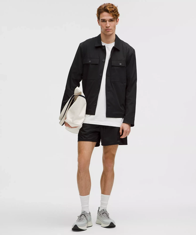 Woven Button-Up Overshirt | Men's Hoodies & Sweatshirts