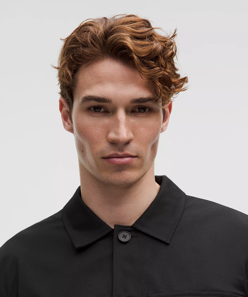 Woven Button-Up Overshirt | Men's Hoodies & Sweatshirts