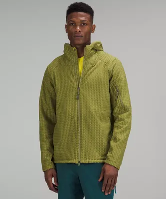 Water-Repellent Grid Fleece Hiking Jacket | Men's Coats & Jackets