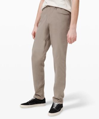 Lululemon Commission Classic-fit Pants 30 Warpstreme In Iron Blue