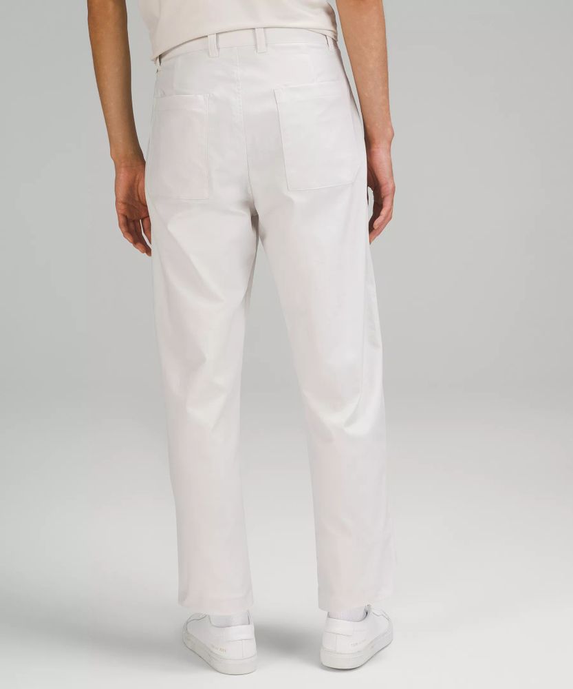 Relaxed-Tapered Twill Trouser *Cropped | Men's Trousers