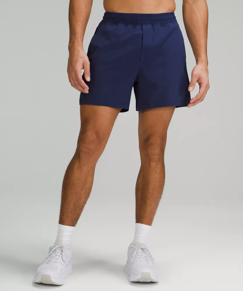 Navy Running/Training Shorts - Men's Pace Breaker Linerless Short 7 - Size M | Lululemon