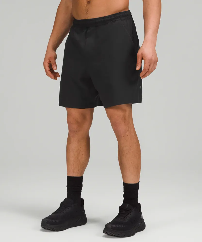 Lululemon Athletica Mens Pace Breaker Short Linerless (Black, S) at   Men's Clothing store